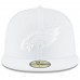 Men's Philadelphia Eagles New Era White on White 59FIFTY Fitted Hat 3154697